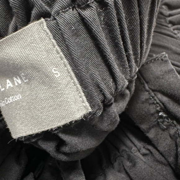 Everlane Womens Organic Cotton Paperbag Dress Sz Small Black Pockets Minimalist - Picture 12 of 13